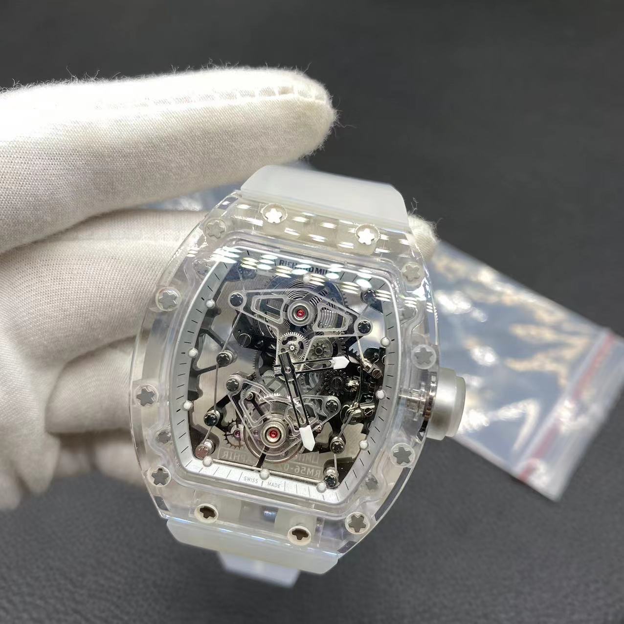 RM56-02 Tourbillon EURF Sapphire Skeleton Dial Tourbillon - IP Empire Replica Watches