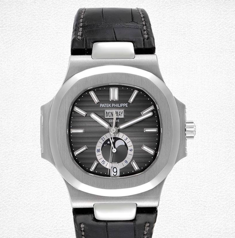 Patek Philippe Nautilus Mens 40mm 5726A-001 Automatic Leather Strap - IP Empire Replica Watches