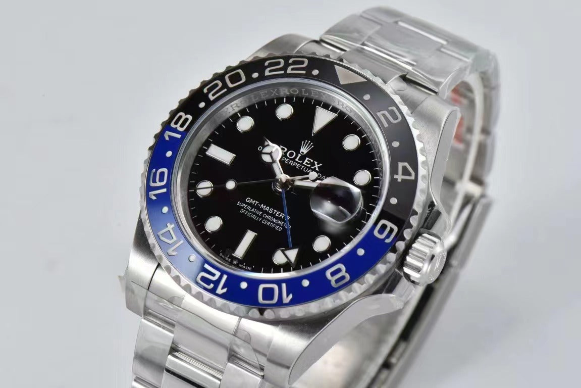 Replica Rolex GMT Master 2 - Silver/Black-Blue - IP Empire Replica Watches