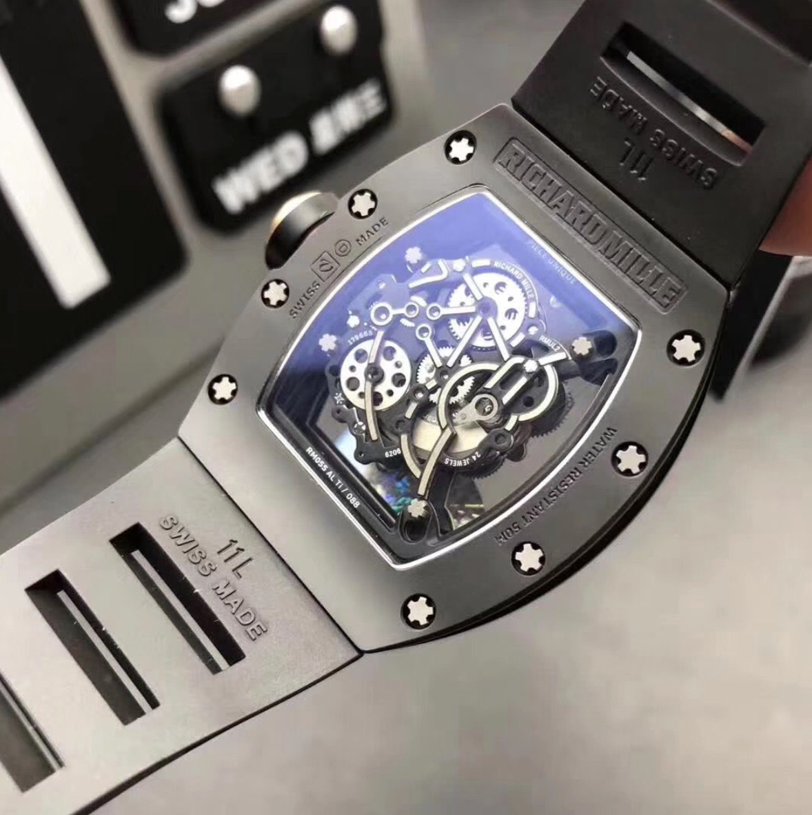 Richard Mille RM55 KV Ceramic Rose Gold Skeleton Dial - IP Empire Replica Watches