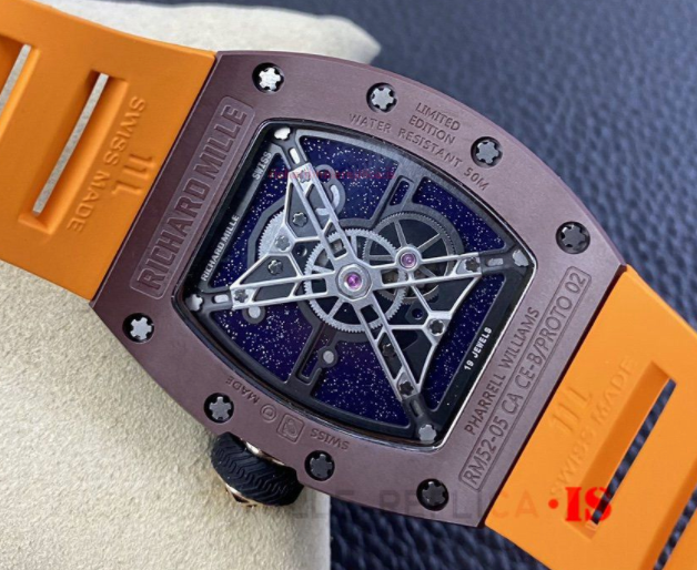 RM 52-05 Replica - Orange Strap , Pharrell Williams - IP Empire Replica Watches