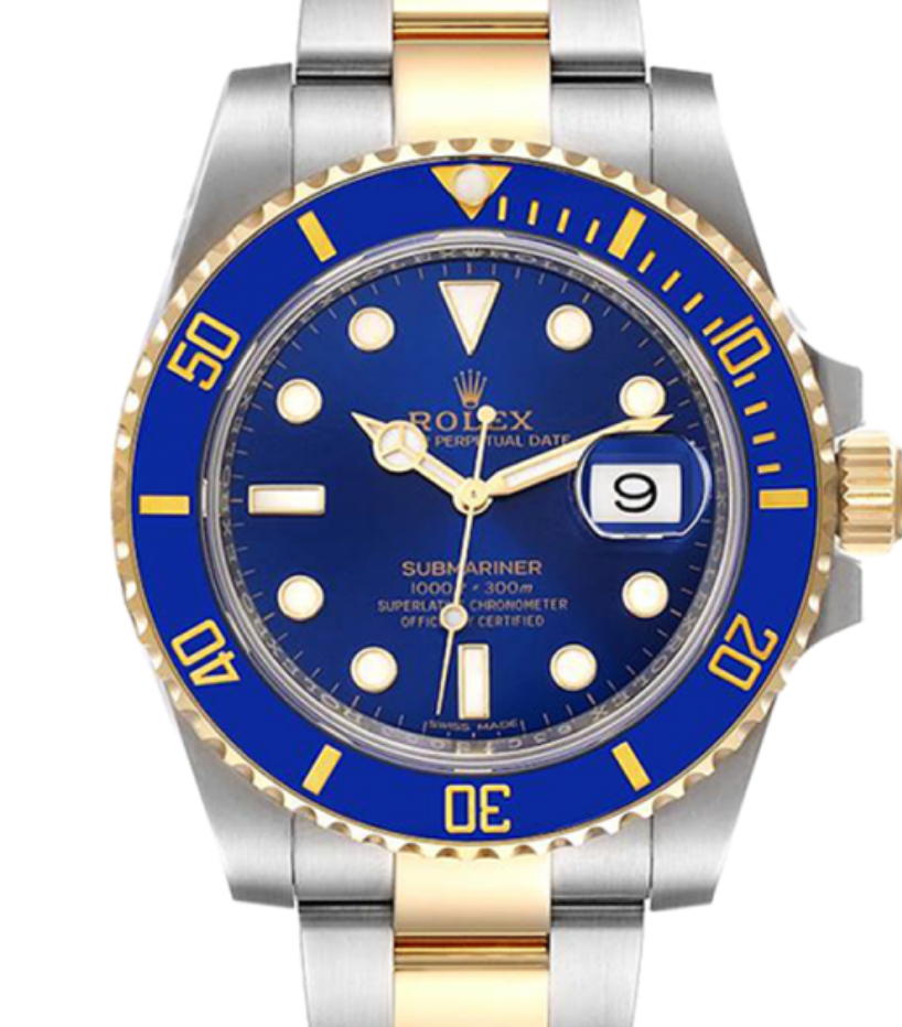 Replica Rolex Submariner - SIlver/Gold with Blue Dial - IP Empire Replica Watches