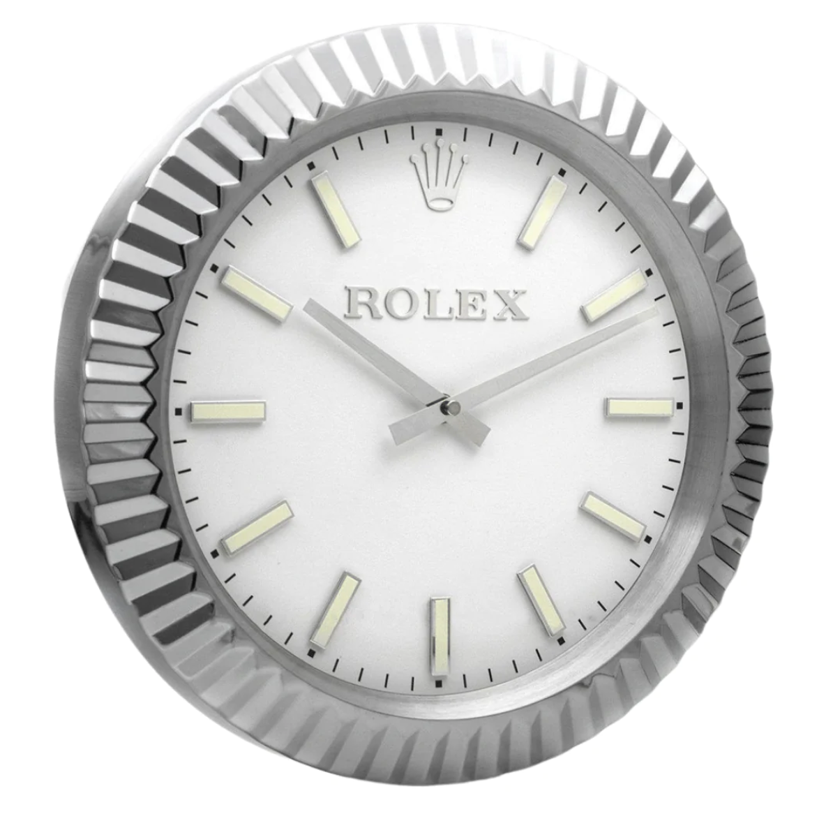 Rolex Datejust Wall Clock | Classic Silver - IP Empire Replica Watches