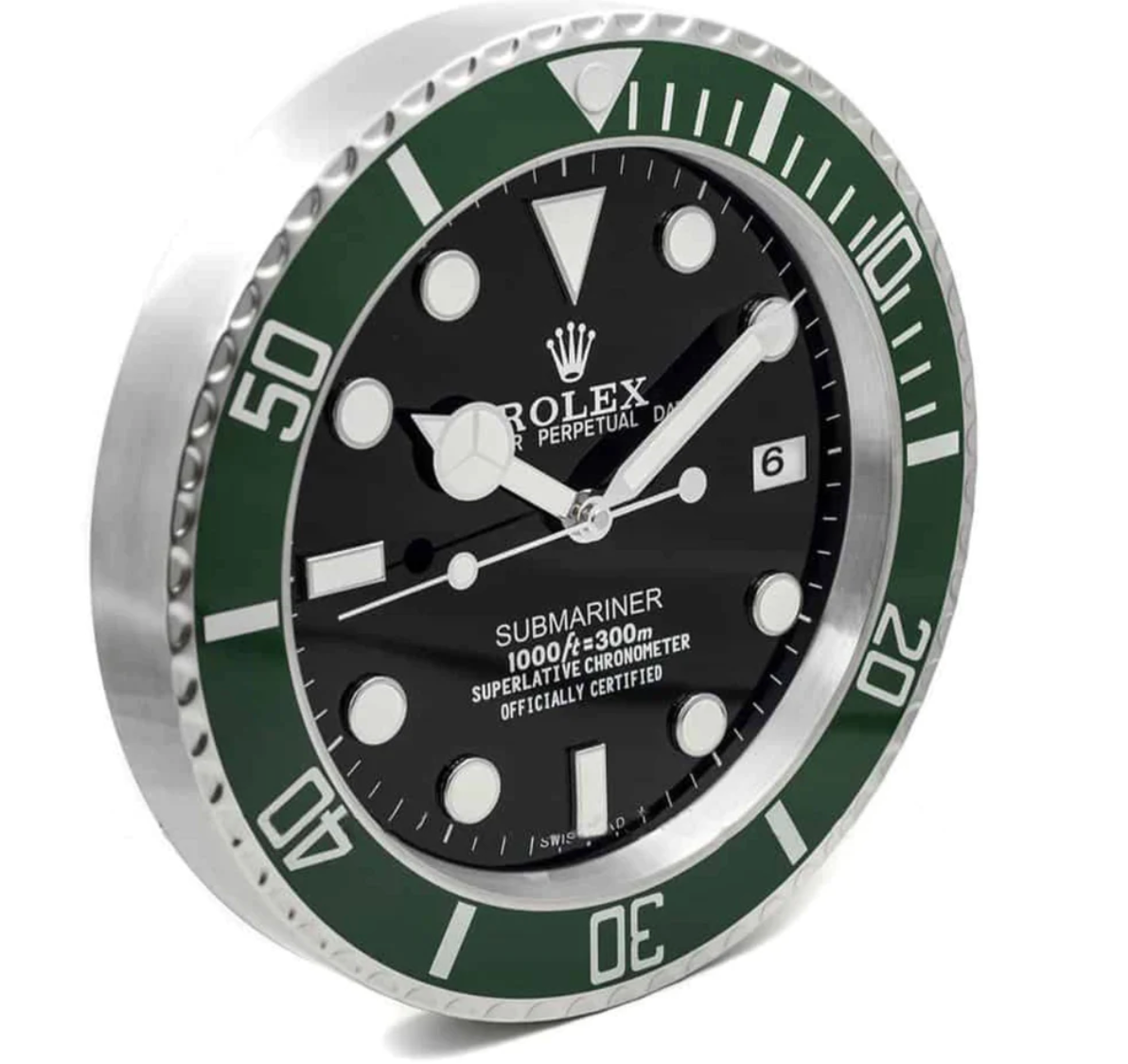 Rolex Submariner Wall Clock | Green & Black - IP Empire Replica Watches