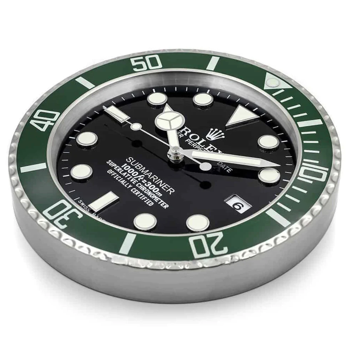 Rolex Submariner Wall Clock | Green & Black - IP Empire Replica Watches