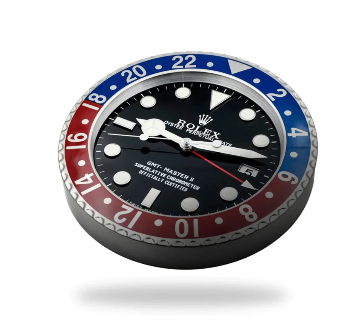 Rolex GMT-Master II Wall Clock Pepsi | Red & Blue Style - IP Empire Replica Watches